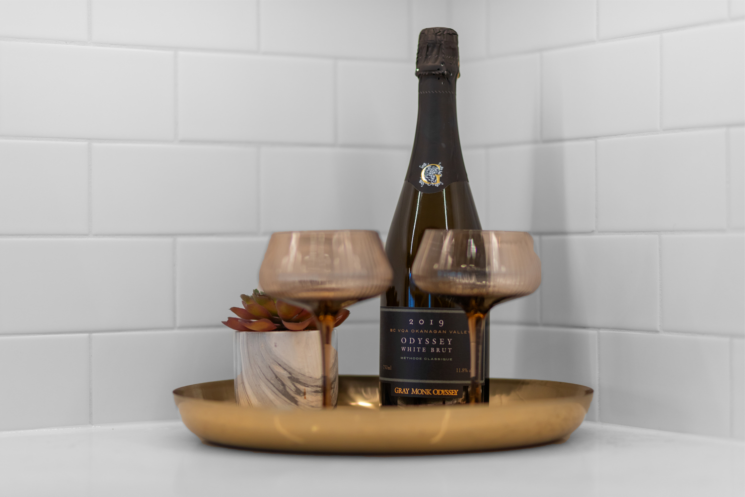 Complimentary Welcome Sparkling Wine Setup